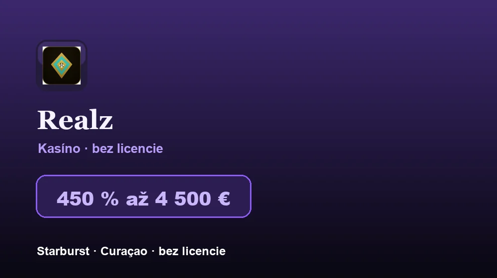 Snímka obrazovky Realz Casino