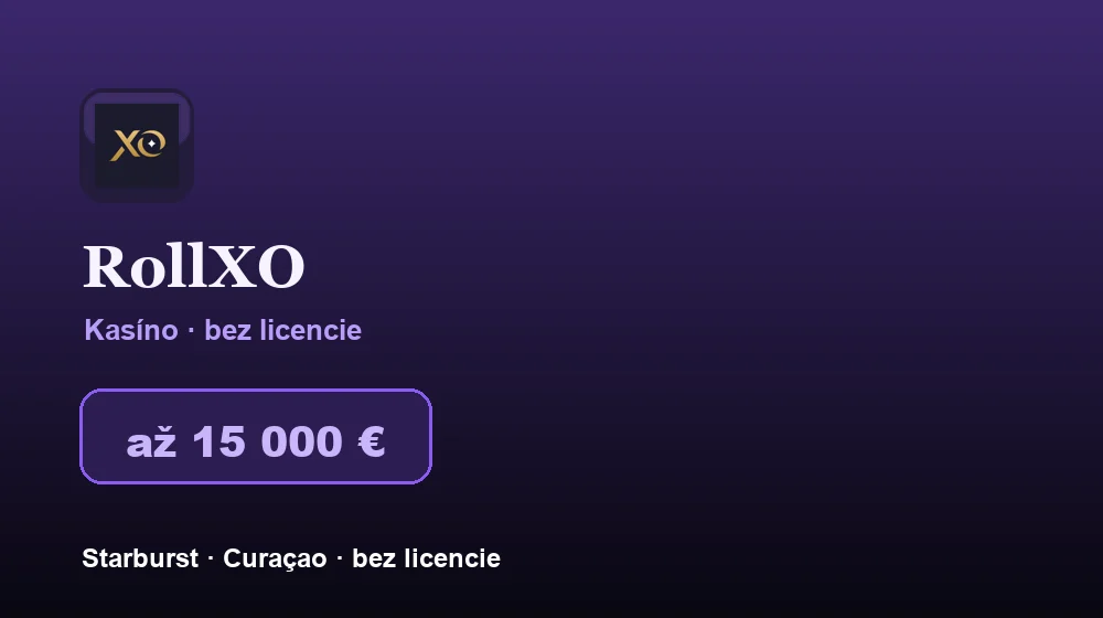 Snímka obrazovky RollXO Casino